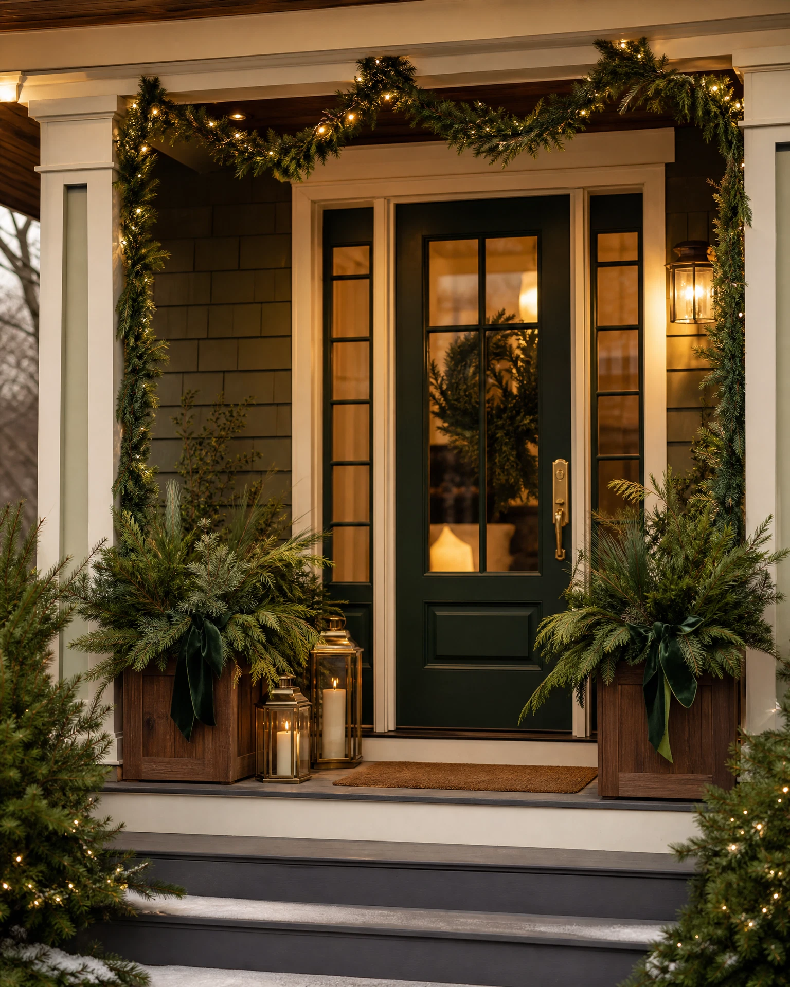 Holiday styled porch placeholder