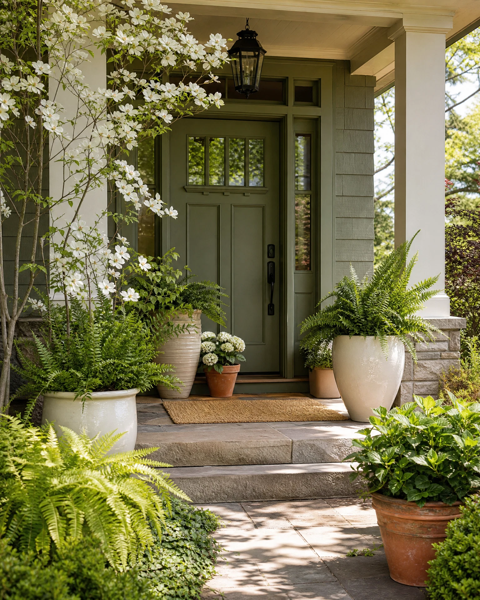 Spring styled porch placeholder